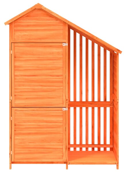 Zahradní přístřešek na nářadí hnědý 120x53,5x170 cm borovice 172246
