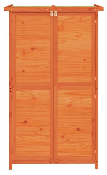 Zahradní přístřešek na nářadí hnědý 83x57x140 cm masiv borovice 172240