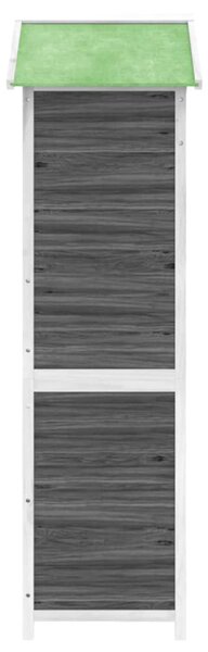 Zahradní přístřešek na nářadí šedý 120 x 53,5 x 170 cm borovice 172247