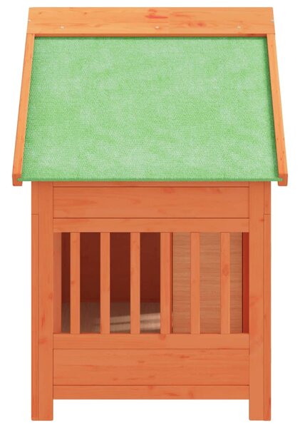 Psí bouda hnědá 96 x 60,5 x 87 cm masivní borové dřevo 172267