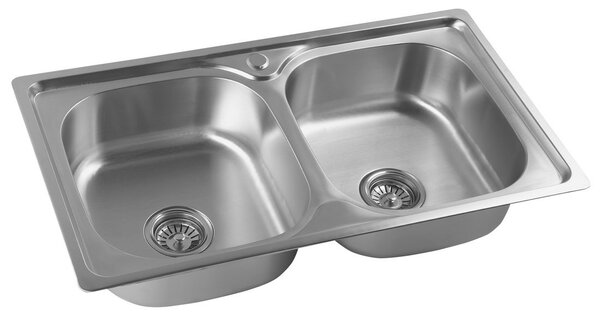 Aqualine Aqualine, Nerezový dřez 81x18x46 cm, AQ8146B