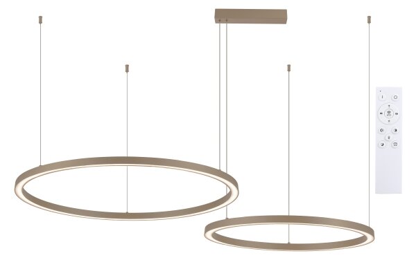 Brilagi - LED Stmívatelný lustr na lanku PORTOFINO LED/98W/230V béžová + DO