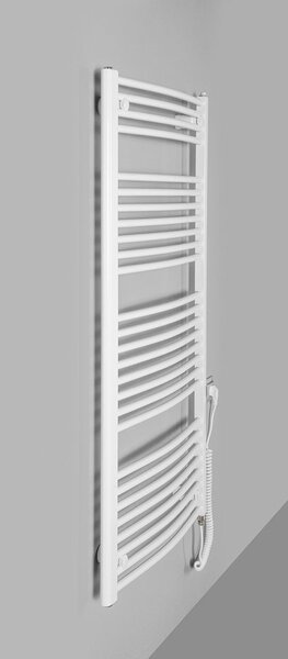 Aqualine Aqualine, ORBIT-E elektrické topné těleso, oblé, 600x1320 mm, 600W, bílá, ILEO36T