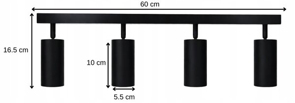 Berger Bodové svítidlo 4001-SL-4 Black