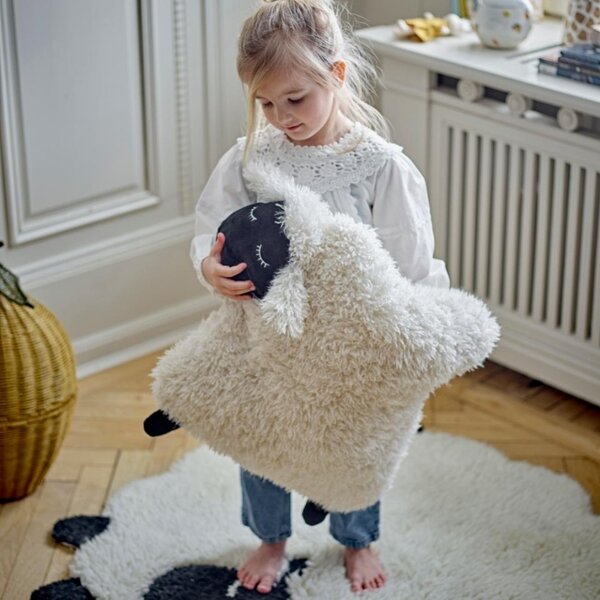 Bílý vlněný koberec Bloomingville Dolly 84 cm