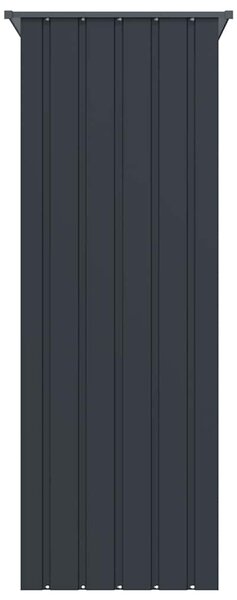Ptačí klec antracitová 215 x 78 x 200 cm pozinkovaná ocel 172344