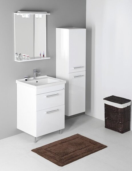 Aqualine Aqualine, VEGA Skříňka vysoká 40x150x31cm, levá/pravá, bílá, VG160
