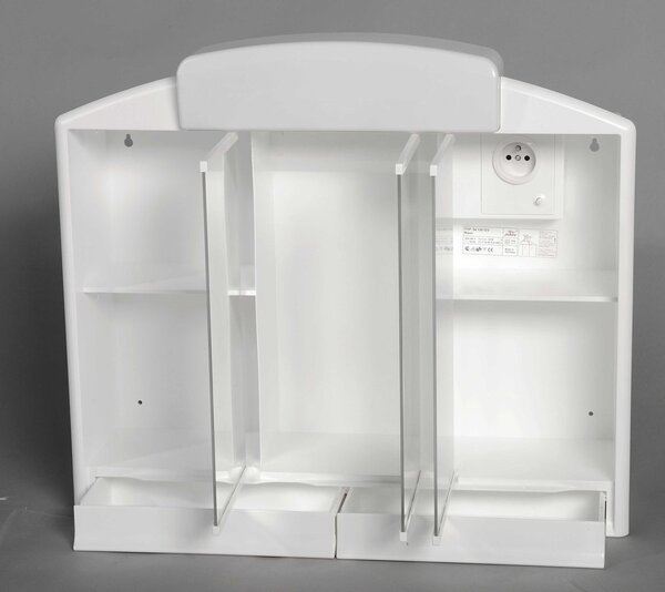Aqualine Aqualine, RANO galerka 59x51x16cm, 2x12W, bílá plast, 541302