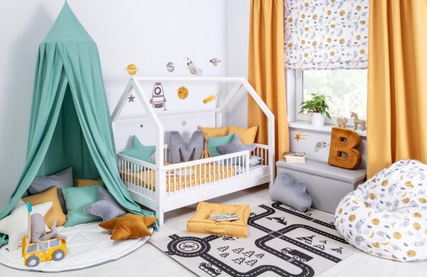 Yellow Tipi Cihlově oranžový sametový polštář písmeno B 40 cm