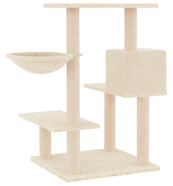 Škrabadlo pro kočky se sisalovými sloupky krémové 82,5 cm 172385