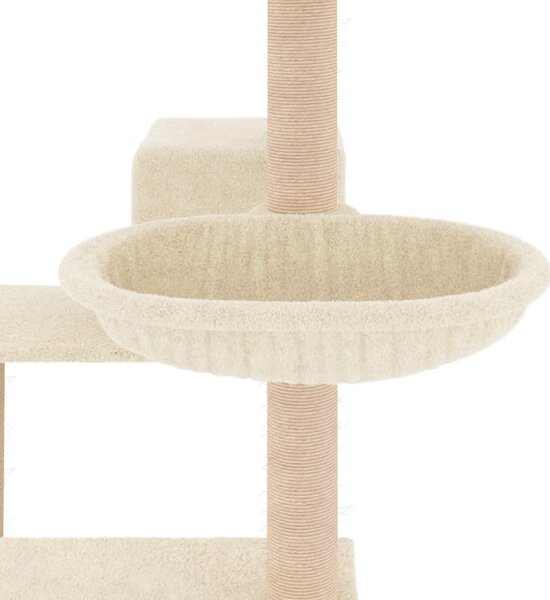 Škrabadlo pro kočky se sisalovými sloupky krémové 82,5 cm 172385