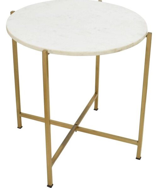 Eglo 424002 - Odkládací stolek TOWADA 46 cm dekor mramor/zlatá