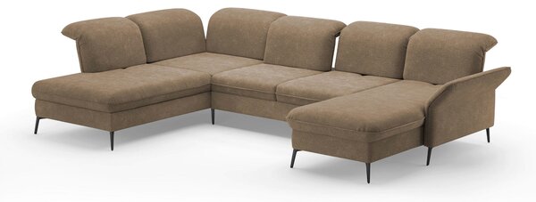 SEDACÍ SOUPRAVA, textil, světle hnědá Sit & More - Sedací soupravy, Online Only