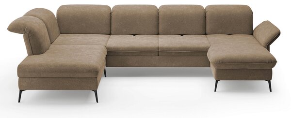 SEDACÍ SOUPRAVA, textil, světle hnědá Sit & More - Sedací soupravy, Online Only
