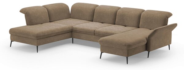 SEDACÍ SOUPRAVA, textil, světle hnědá Sit & More - Sedací soupravy, Online Only