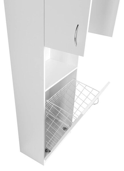 Aqualine Aqualine, SIMPLEX ECO vysoká skříňka s košem 50x180x30cm, SIME510