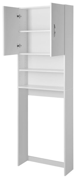 Aqualine Aqualine, SIMPLEX ECO skříňka za pračku 63x25x190cm, bílá, SIME715