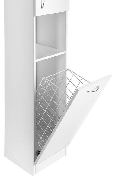 Aqualine Aqualine, SIMPLEX ECO vysoká skříňka s košem 30x180x30cm, SIME310