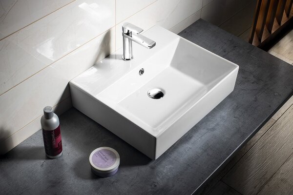 Aqualine Aqualine, SISTEMA Keramické umyvadlo 50x42cm, 10SF50051