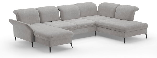 SEDACÍ SOUPRAVA, textil, světle šedá Sit & More - Sedací soupravy, Online Only