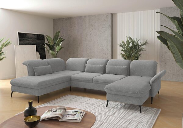 SEDACÍ SOUPRAVA, textil, světle šedá Sit & More - Sedací soupravy, Online Only