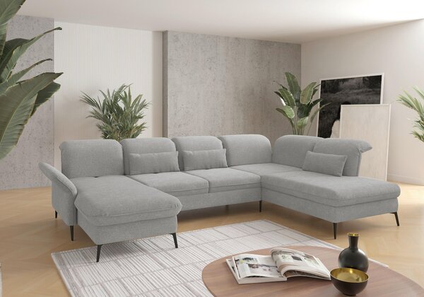 SEDACÍ SOUPRAVA, textil, světle šedá Sit & More - Sedací soupravy, Online Only