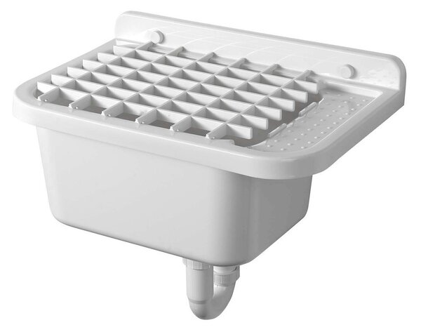 Aqualine Aqualine, Závěsná výlevka s odkládací plochou 50x34cm, plast, bílá, PI5050