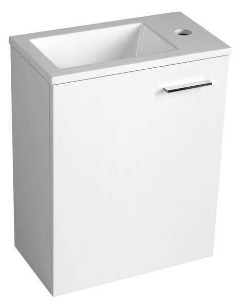 Aqualine umyvadlo 40x22 cm obdélníkový nábytkový bílá lesk LM420