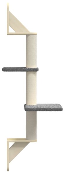 Nástěnné škrabadlo pro kočky se sloupkem tmavě šedé 108 cm 172412