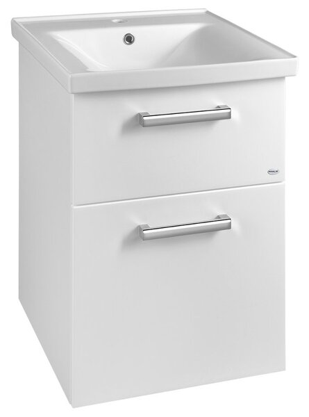 Aqualine Aqualine, VEGA umyvadlová skříňka 50cm, 2xzásuvka, bílá, VG053