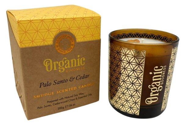 ARÔME Vonná svíčka Organic Goodness 200 g Palo Santo a cedr