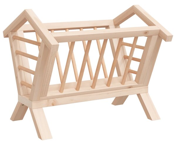 Seník pro králíky 44 x 33 x 33 cm masivní jedlové dřevo 172425