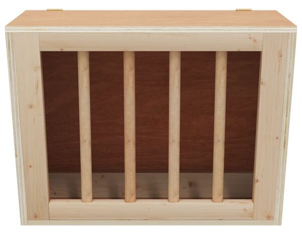 Seník pro králíky 25 x 18,5 x 20,5 cm masivní jedlové dřevo 172423