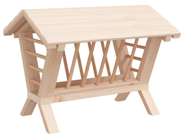 Seník pro králíky 44 x 33 x 33 cm masivní jedlové dřevo 172425