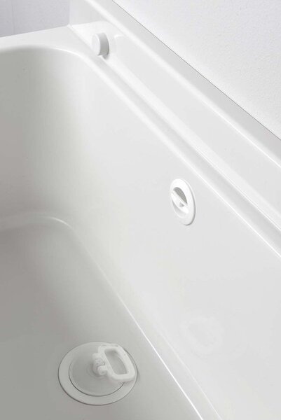 Aqualine Aqualine, Závěsná výlevka s odkládací plochou 50x34cm, plast, bílá, PI5050