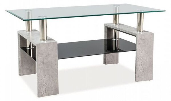 Lisa II Konferenční stolek, Beton/sklo tvrzené