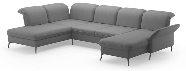 SEDACÍ SOUPRAVA, textil, tmavě šedá Sit & More - Sedací soupravy, Online Only