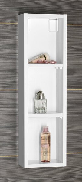 Aqualine Aqualine, ZOJA horní skříňka k zrcadlu, 20x70x12cm, levá, bílá, 45463
