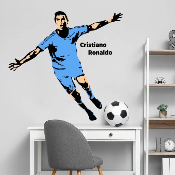 INSPIO-textilní přelepitelná samolepka - INSPIO - výroba dárků a dekorací - Samolepka na zeď - Christiano Ronaldo