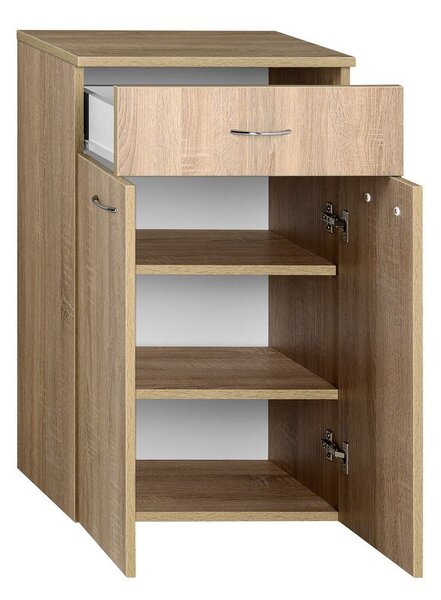 Aqualine Aqualine, ZOJA/KERAMIA FRESH skříňka spodní se zásuvkou 50x78x29cm, dub platin, 50315