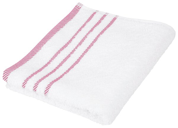 RUČNÍK, 50/90 cm, bílá, pink Esposa - Ručníky na ruce