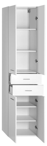 Aqualine Aqualine, ZOJA/KERAMIA FRESH skříňka vysoká 50x184x29cm, bílá, zásuvky, 51291