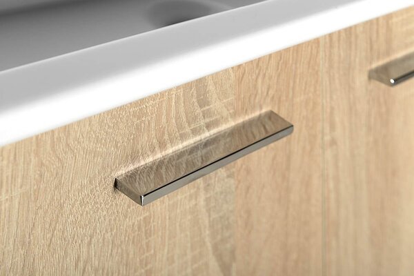 Aqualine Aqualine, ZOJA/KERAMIA FRESH umyvadlová skříňka 49x50x23,5cm, dub platin, 51047DP
