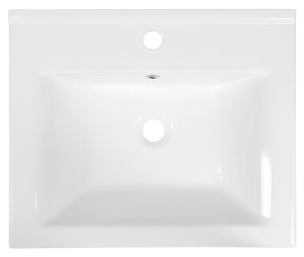 Aqualine Aqualine, ZUNO 55 keramické umyvadlo nábytkové 55x45cm, bílá, 9055