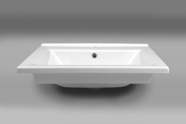 Aqualine Aqualine, ZUNO 55 keramické umyvadlo nábytkové 55x45cm, bílá, 9055