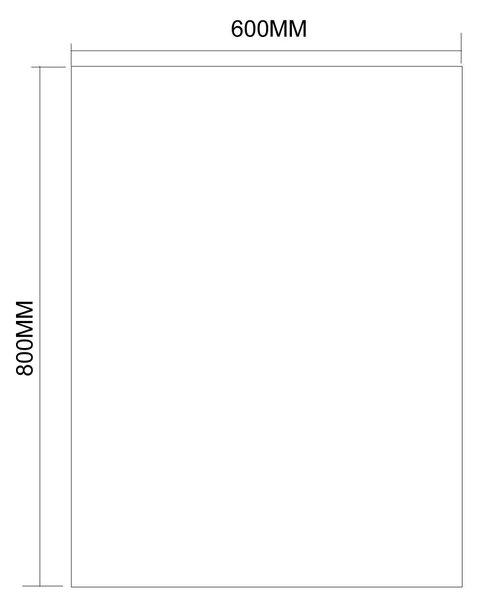 Aqualine Aqualine, Zrcadlo 60x80cm, obdélník, bez uchycení, 22493
