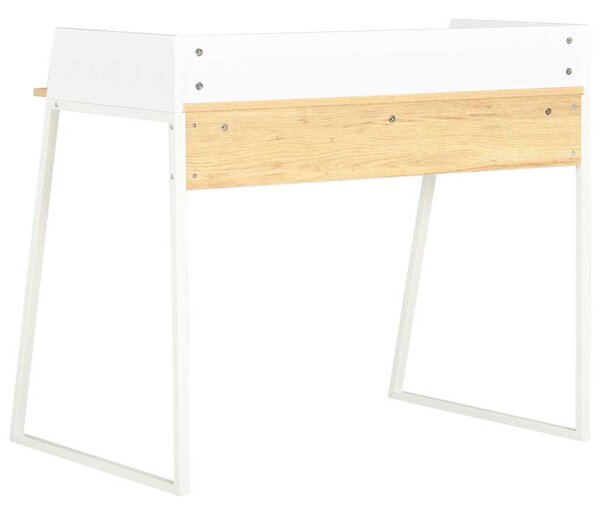 Psací stůl bílý a dub 90 x 60 x 88 cm 20265