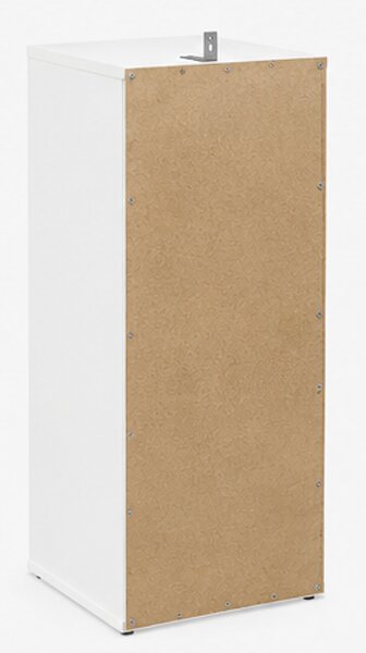 Skříňka na boty, botník, 5 polic, dřevo, 72x36x32 cm, bílá, Dekorino BB20260069