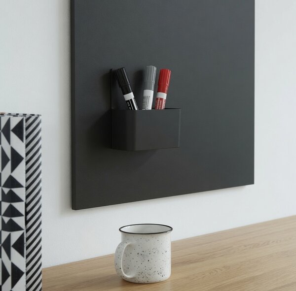Toptabule.sk Bezrámová křídová magnetická tabule ČERNÁ 100x40 cm