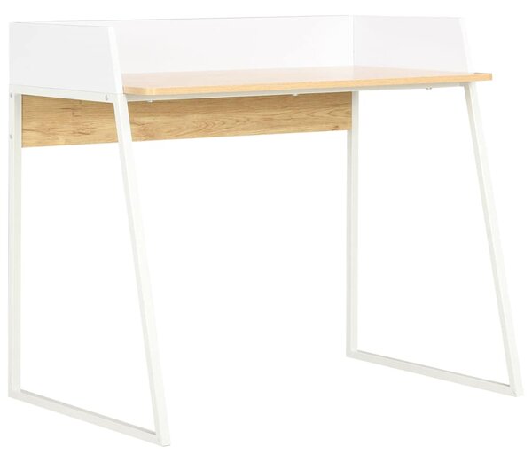 Psací stůl bílý a dub 90 x 60 x 88 cm 20265